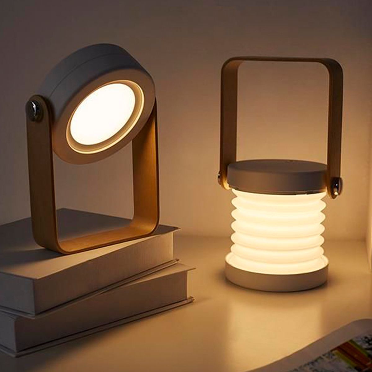 Lámpara LED Portátil Multifuncional – Recargable, Plegable y Eficiente