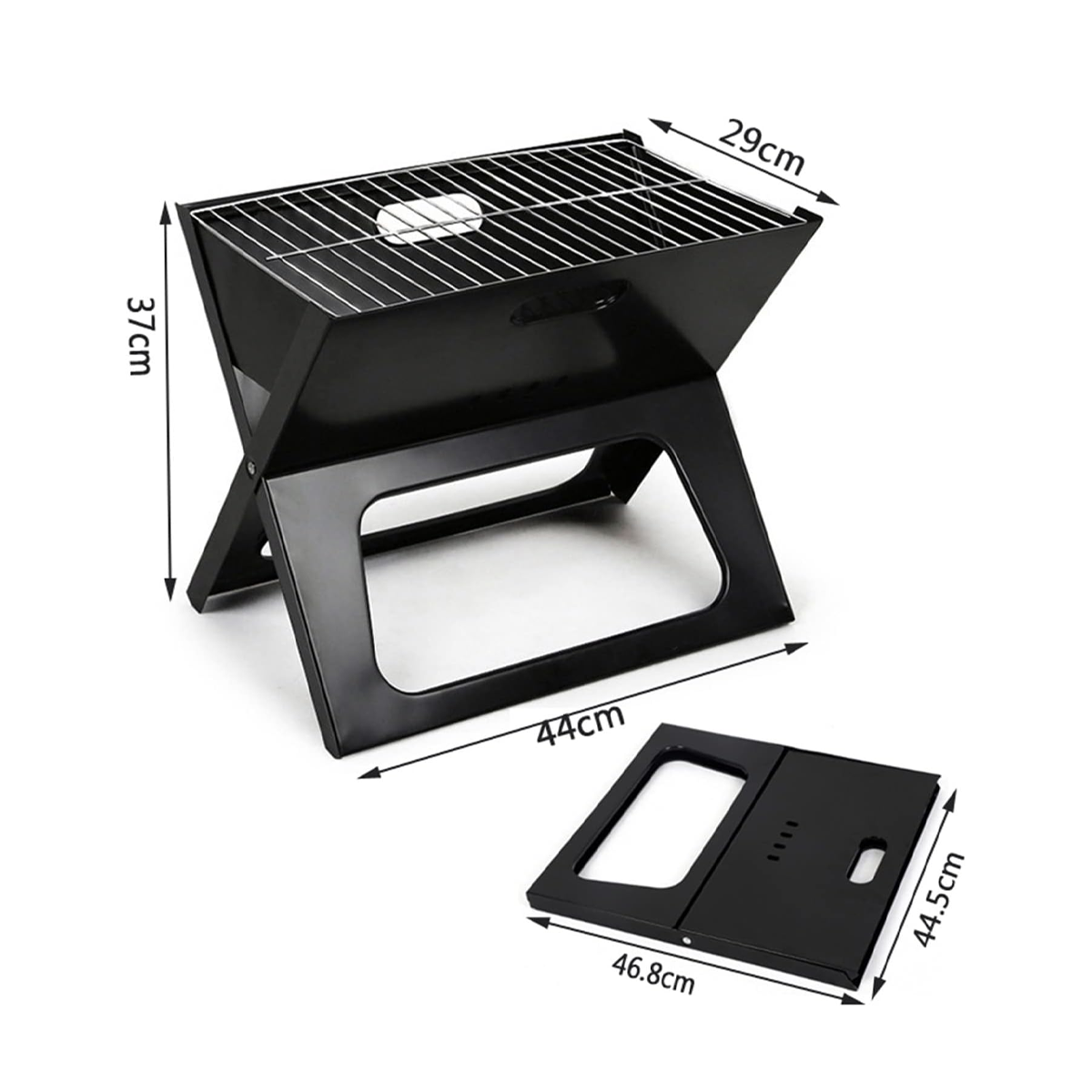 Parrilla Plegable de Acero Inoxidable para Asados al Aire Libre – Incluye Cuchillo de Obsequio