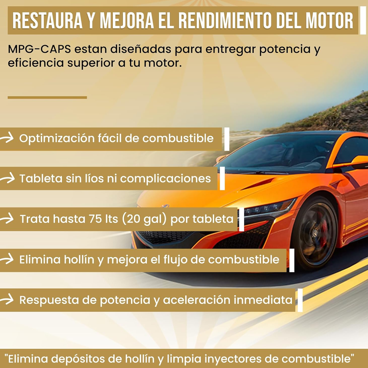 CAPS ADITIVO PARA AHORRO DE COMBUSTIBLE