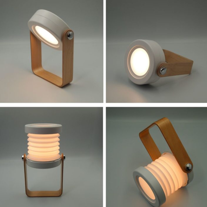 Lámpara LED Portátil Multifuncional – Recargable, Plegable y Eficiente