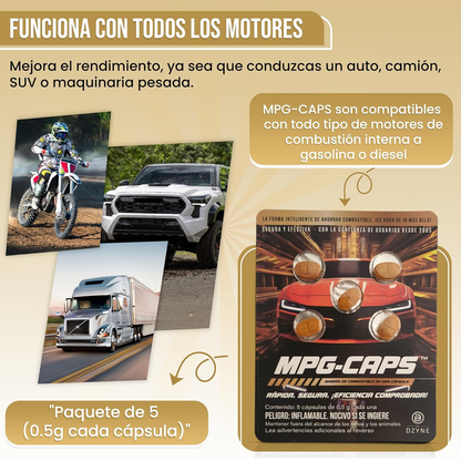 CAPS ADITIVO PARA AHORRO DE COMBUSTIBLE