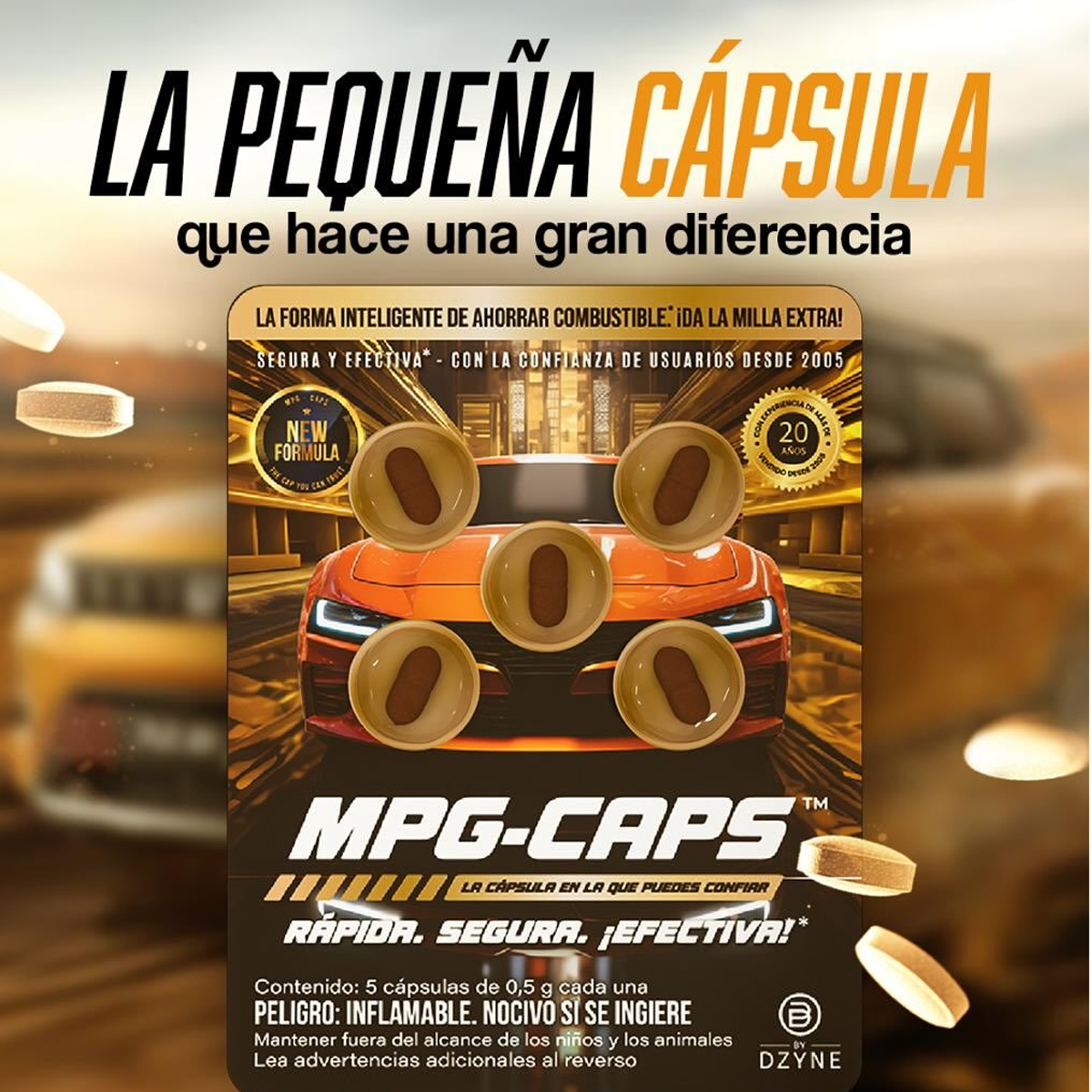 CAPS ADITIVO PARA AHORRO DE COMBUSTIBLE